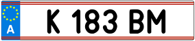 Truck License Plate